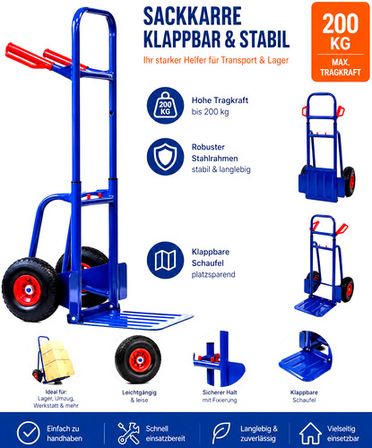 Profi sackkarre klappbar 200kg - klappbar,